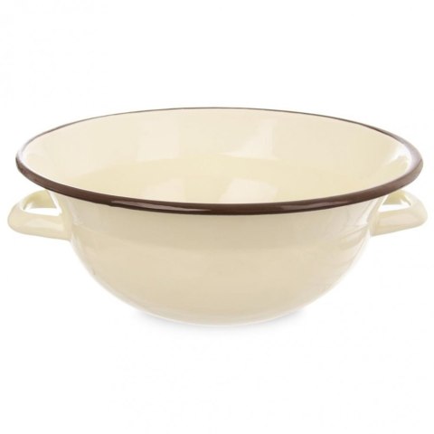 Miska 2,5 L Emaliowana Vintage Beżowa 26 cm Retro ORION