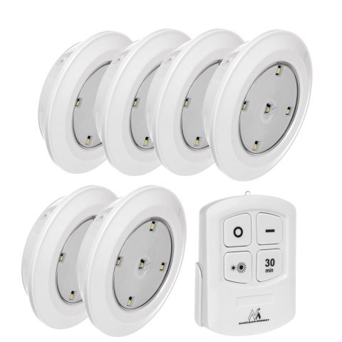 URZ0869 Zestaw 6 lamp LED sterowane pilotem MCE0165