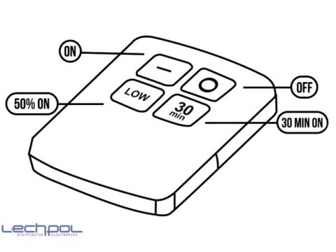 URZ0869 Zestaw 6 lamp LED sterowane pilotem MCE0165