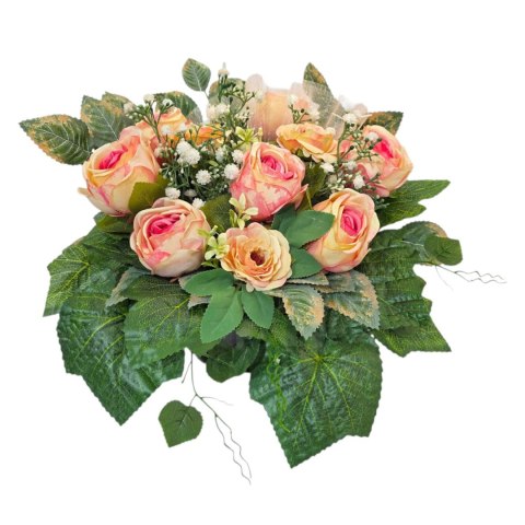 Stroik na cmentarz kompozycja kwiatowa na grób miska z obciążeniem