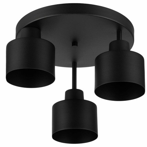 ZD177 Wisząca lampa sufitowa 3xe27 czarna