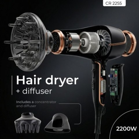 CR 2255 Suszarka 2200w + dyfuzor