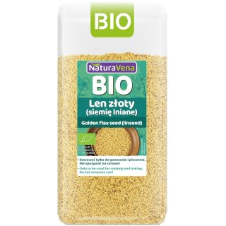 LEN ZŁOTY (SIEMIĘ LNIANE) BIO 500 g - NATURAVENA