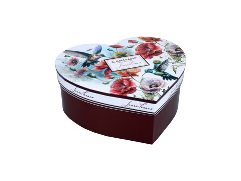 Kpl. 2 kubków w sercu - L. Lozano, Kwiaty i kolibry (CARMANI)