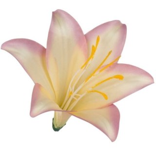 Lilia satynowa główka wyrobowa sztuczne kwiaty jak żywe