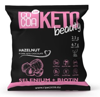 ORZECHY LASKOWE W CZEKOLADZIE KETO CIEMNEJ BEAUTY BEZGLUTENOWE 70 g - COCOA