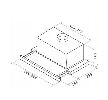 Okap ELICA ELITE 14 LUX BL/A/60 - PRF0037991B