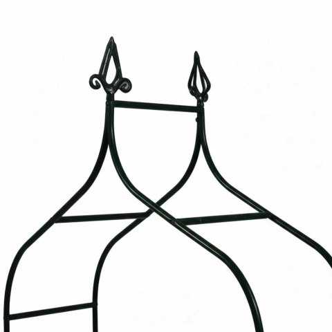 Pergola ogrodowa LUARO metalowa łuk z grotami na róże kwiaty pnącza 265 cm