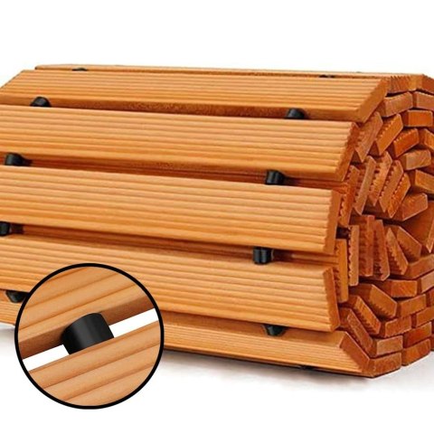 Ścieżka ogrodowa drewniana cedrowa zwijana 250 × 75 cm