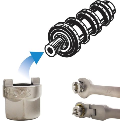 Zestaw nasadek do amortyzatorów BITUXX 5 el. 10,5-14,5 mm CrV