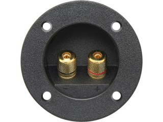 2257# Gniazdo kolumnowe złote 2x gniazdo bananowe