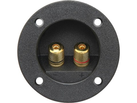 2257# Gniazdo kolumnowe złote 2x gniazdo bananowe