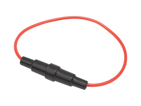 3056# Gniazdo bezpiecznik z kablem 20mm czarneczarne 1 szt.