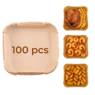 AD 6731 Papierowe wkłady do frytkownicy - 16 cm| 100 szt. | do 240°c | biodegradowalne