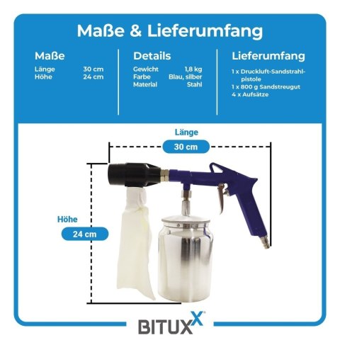 Pistolet do piaskowania na sprężone powietrze do kompresora Zestaw