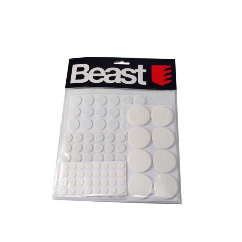 Podkładki filcowe piankowe pod meble samoprzylepne 125 szt białe okrągłe