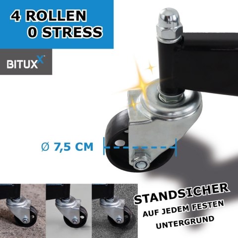 Podnośnik stojak do silników i skrzynie biegów do 500kg 105-185cm Niebieski