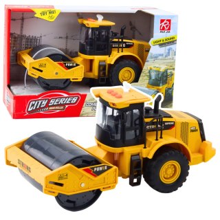 Walec Drogowy Obrotowy Skrętny Światła Dźwięki Żółty