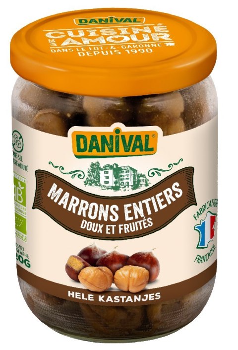 KASZTANY JADALNE CAŁE (GOTOWANE) BIO 320 g - DANIVAL