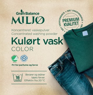 PROSZEK DO PRANIA KOLOROWYCH UBRAŃ (KONCENTRAT) ECO 785 g (18 PRAŃ) - GRON BALANCE