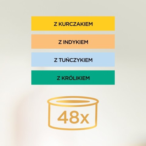 PURINA GOURMET GOLD Mus Mix smaków 48x85g