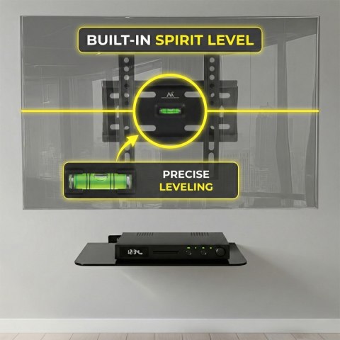 Uchwyt do telewizora Maclean, max vesa 200x200, 13-50", do 35kg, czarny, MC-777