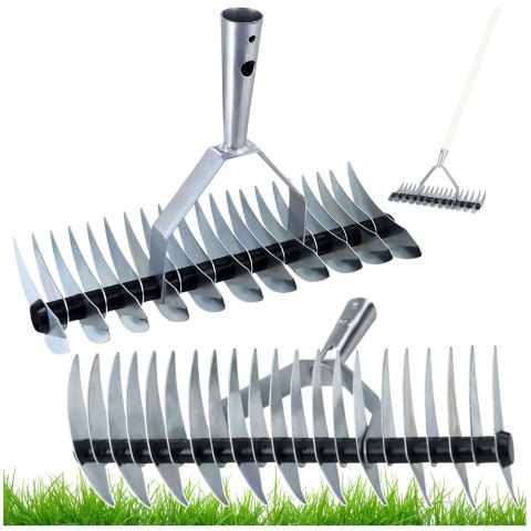 Aerator Wertykulator Ogrodowy Ręczny Do Trawnika Dwustronny LEAN 34 cm