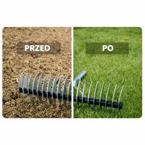 Aerator Wertykulator Ogrodowy Ręczny Do Trawnika Dwustronny LEAN 34 cm