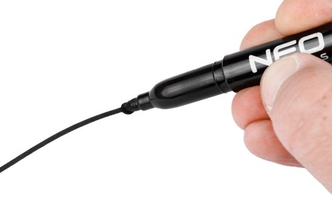 Marker budowlany, czarny, permanentny, wodoodporny, olejowy, 4 szt.