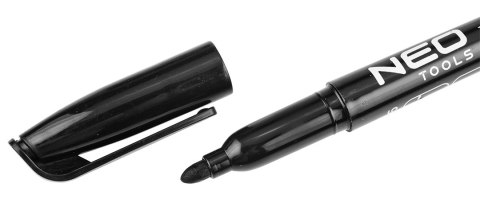 Marker budowlany, czarny, permanentny, wodoodporny, olejowy, 4 szt.