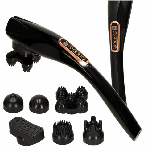 Masażer do pleców wibracyjny masaż ciała karku 6 głowic zestaw bezprzewodowy 6w1