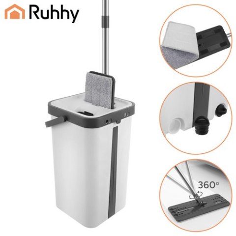 Mop dwukomorowy 11L z nakładkami Ruhhy 27232