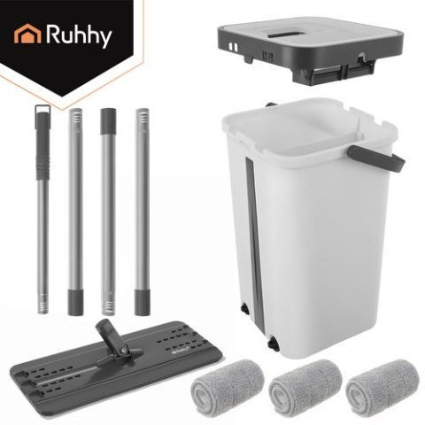 Mop dwukomorowy 11L z nakładkami Ruhhy 27232