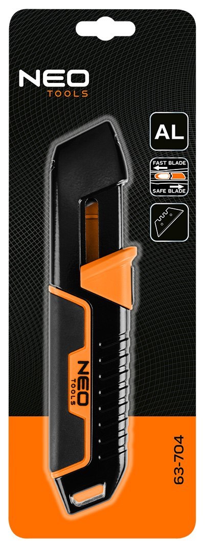 Nóż z ostrzem trapezowym, bezpieczny