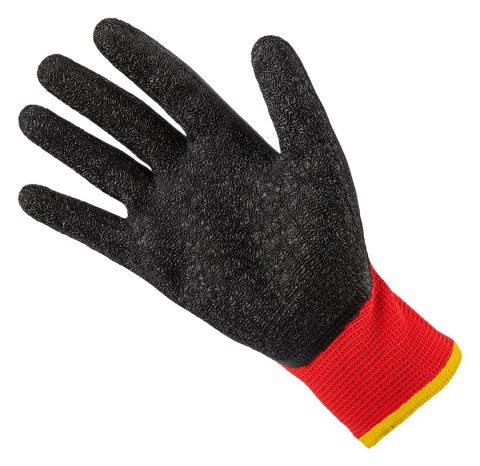 Rękawice robocze, poliester pokryty lateksem (crincle), 3131X, rozmiar 10 (karta)