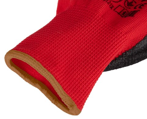 Rękawice robocze, poliester pokryty lateksem (crincle), 3131X, rozmiar 9 (karta)