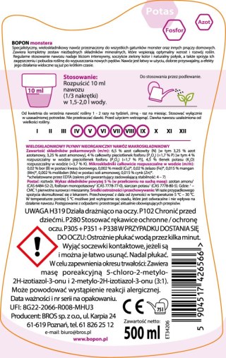 BOPON - Nawóz Do Monstery Płyn 500ml