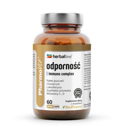 KAPSUŁKI NA ODPORNOŚĆ (IMMUNO COMPLEX) BEZGLUTENOWE 60 szt. - PHARMOVIT (HERBALLINE)