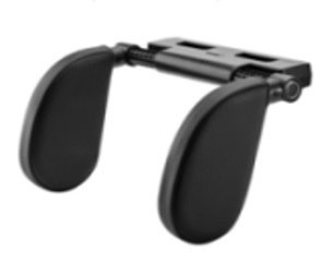 KX5705 Zagłówek samochodowy regulowany na głowe szyje czarny