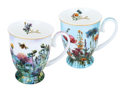 Kpl. 2 kubków w sercu - L. Lozano, Kwiaty polne (CARMANI)