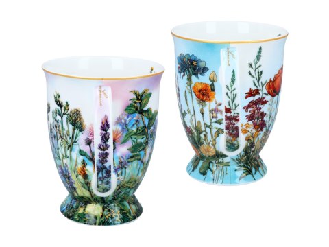 Kpl. 2 kubków w sercu - L. Lozano, Kwiaty polne (CARMANI)