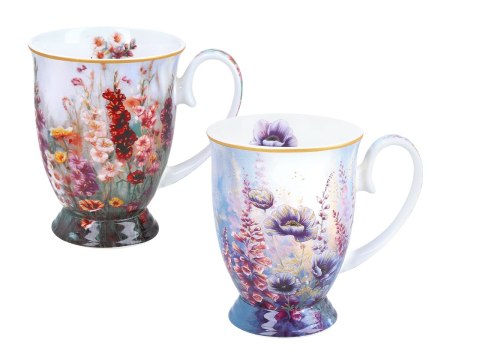 Kpl. 2 kubków w sercu - L. Lozano, Kwiaty polne (CARMANI)