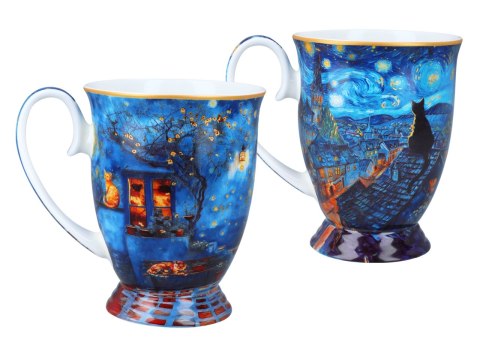 Kpl. 2 kubków w sercu - inspirowany malarstwem V. van Gogh (CARMANI)