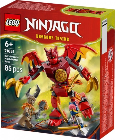 Klocki ninjago 71851 smok-mech kaia - zestaw bitewny