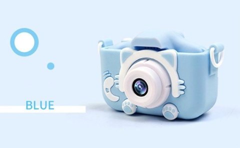 ND41_dS_56349 Aparat dziecięcy niebieski x5 kotek