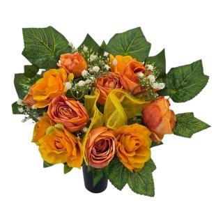 Bukiet flakon stroik na cmentarz kompozycja kwiatowa na grób