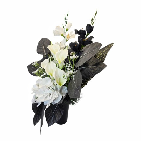 Bukiet flakon wkład do wazonu stroik na cmentarz grób pomnik