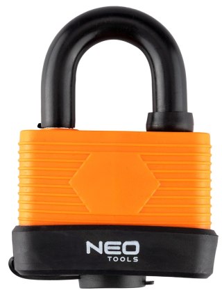 Kłódka wodoodporna, laminowana osłona gum. 65mm