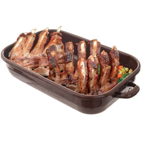 Brytfanna Emaliowana Prostokątna Brown 2,2 L, 34x18,5x6,5 cm