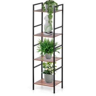 Regał Metalowy Czarny MDF 4 Półki 295 x 235 x 1065 cm TRENDS4YOU